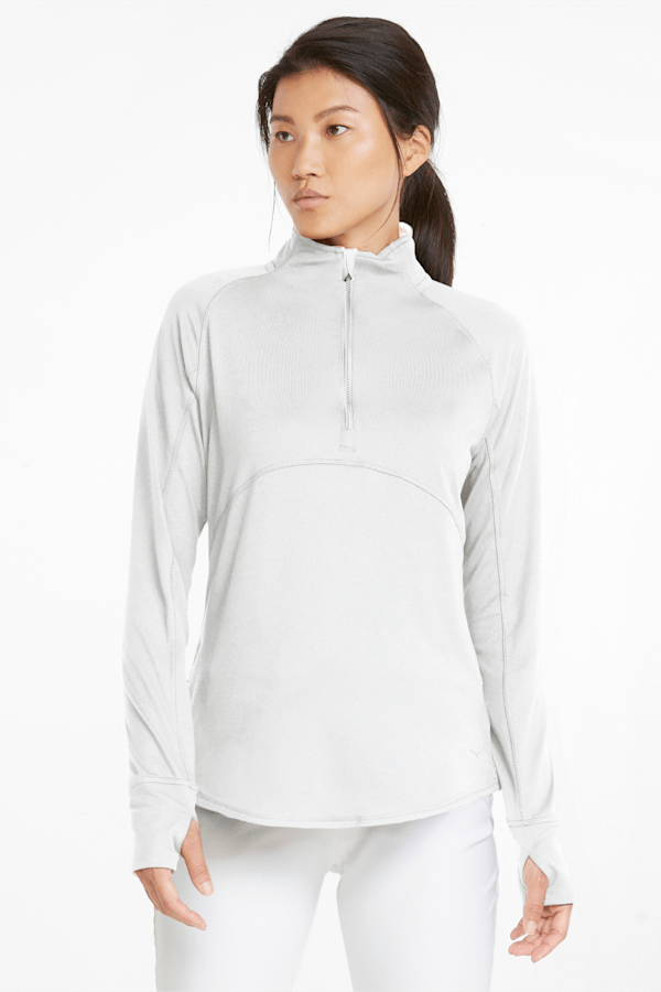 Gamer Quarter-Zip Women's Golf Pullover, Bright White, extralarge