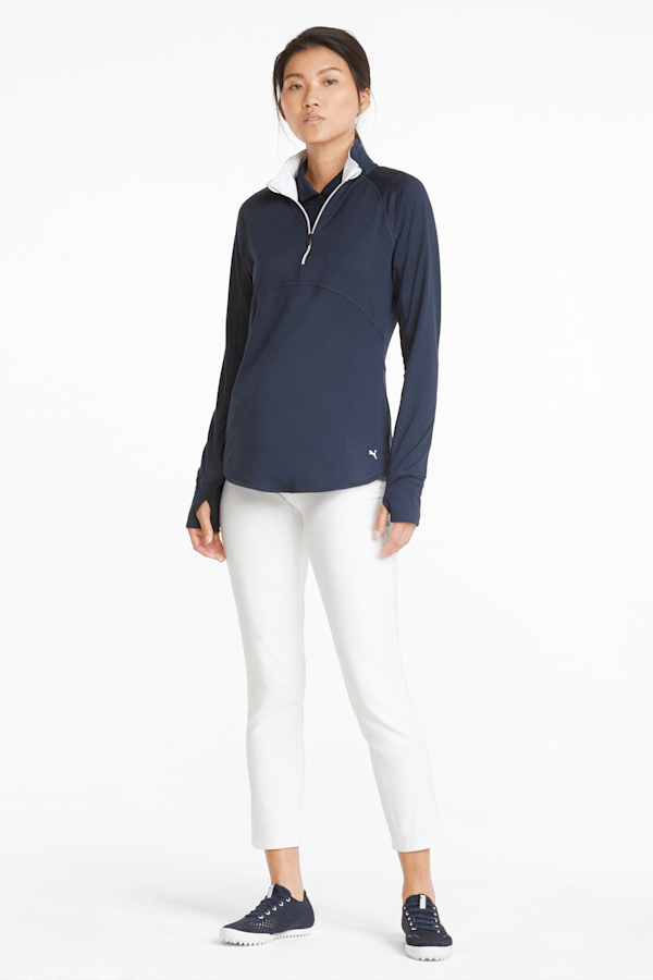 Gamer Quarter-Zip Women's Golf Pullover, Navy Blazer, extralarge