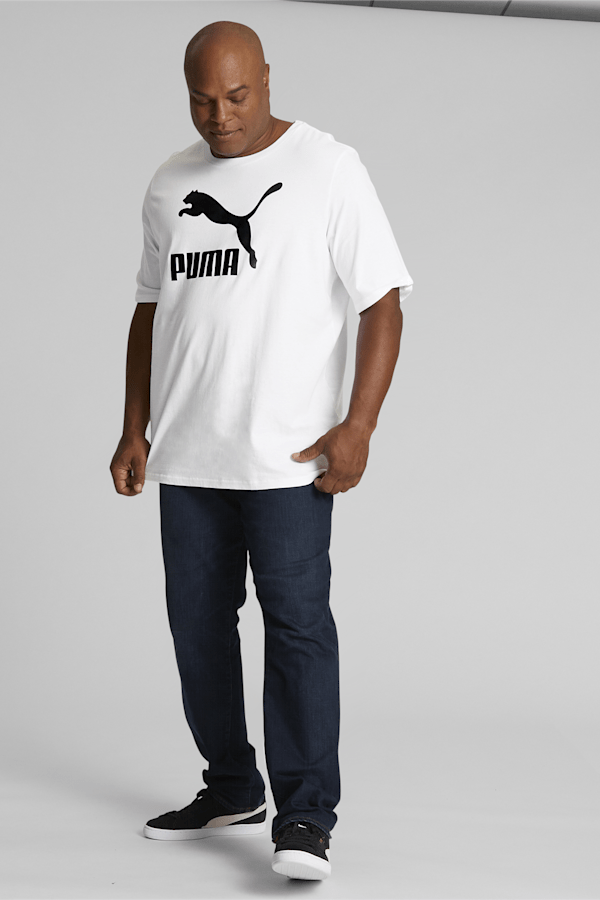 T-shirt Classics Logo Homme, Puma White-Puma Black, extralarge