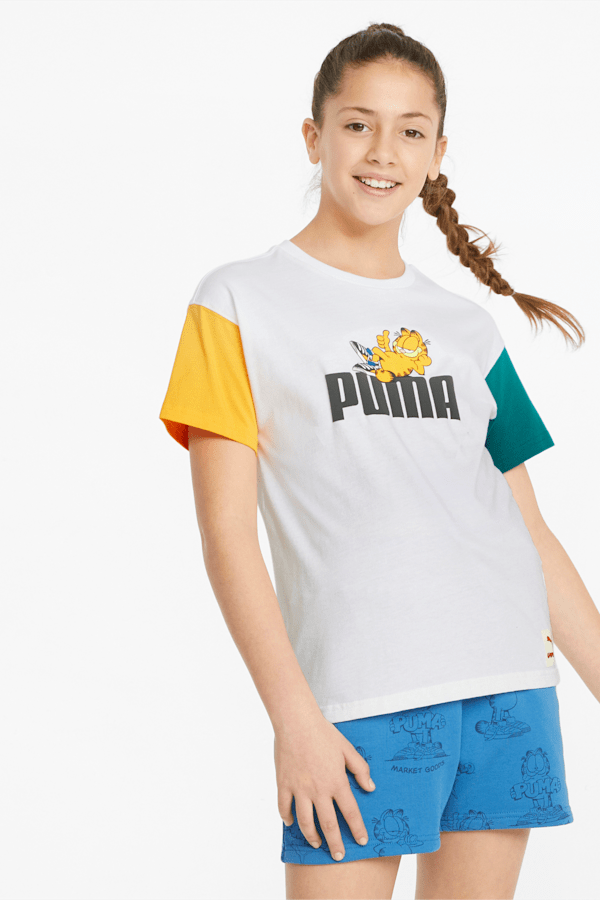 Puma shorts kids yellow discount