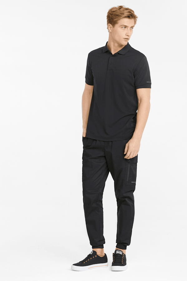 Porsche Design Men's Polo Shirt, Jet Black, extralarge
