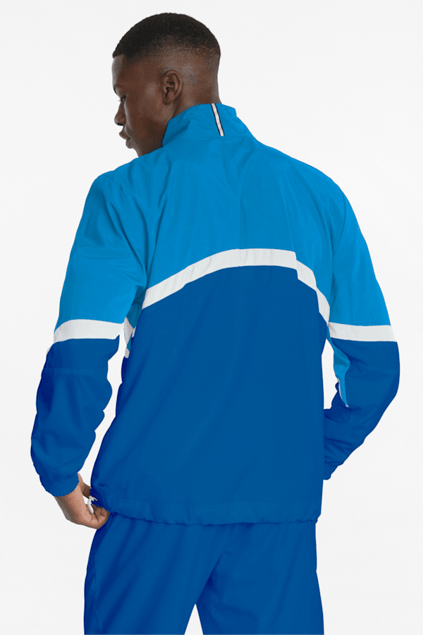 Clyde Men's Basketball Jacket, Sailing Blue-Puma White, extralarge