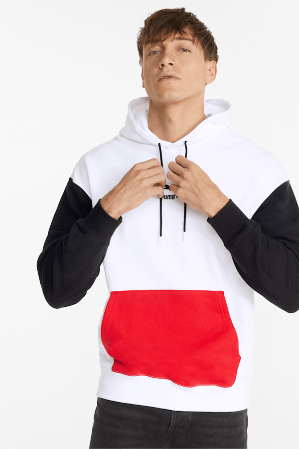 Puma shop blocked hoodie