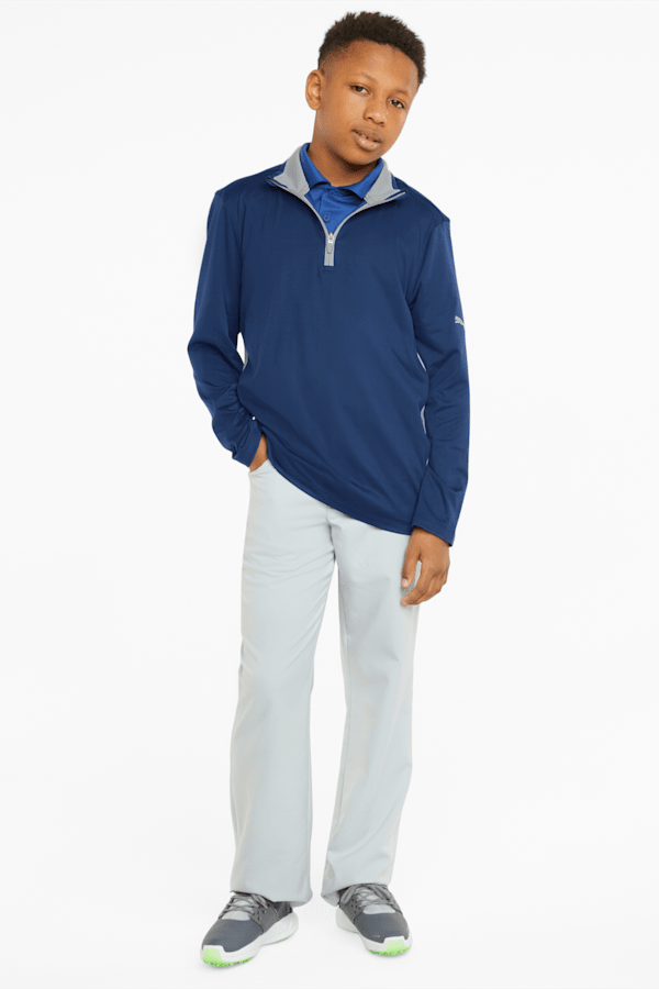 Gamer Quarter-Zip Youth Golf Pullover, Blazing Blue-High Rise, extralarge-GBR