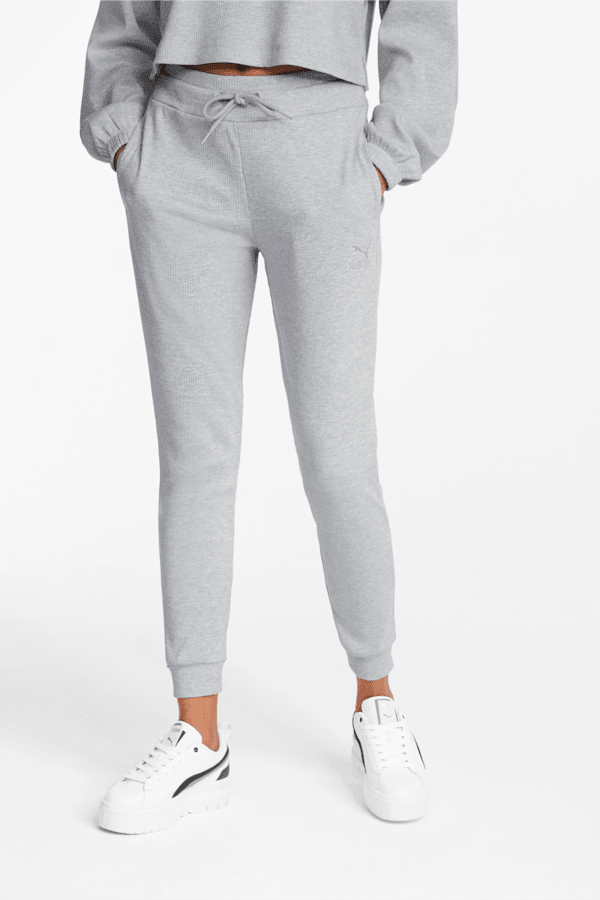 Classics Ribbed Slim Fit Women s Pants PUMA