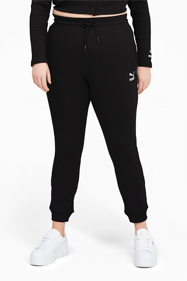 Puma Women's Plus Classics Ribbed Pants