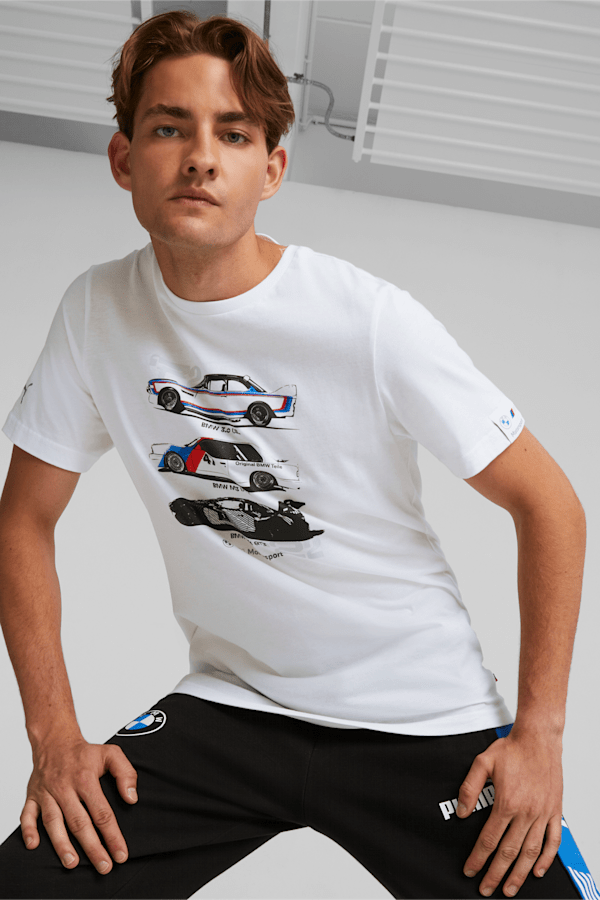 BMW M Motorsport Graphic Tee Men, Puma White, extralarge