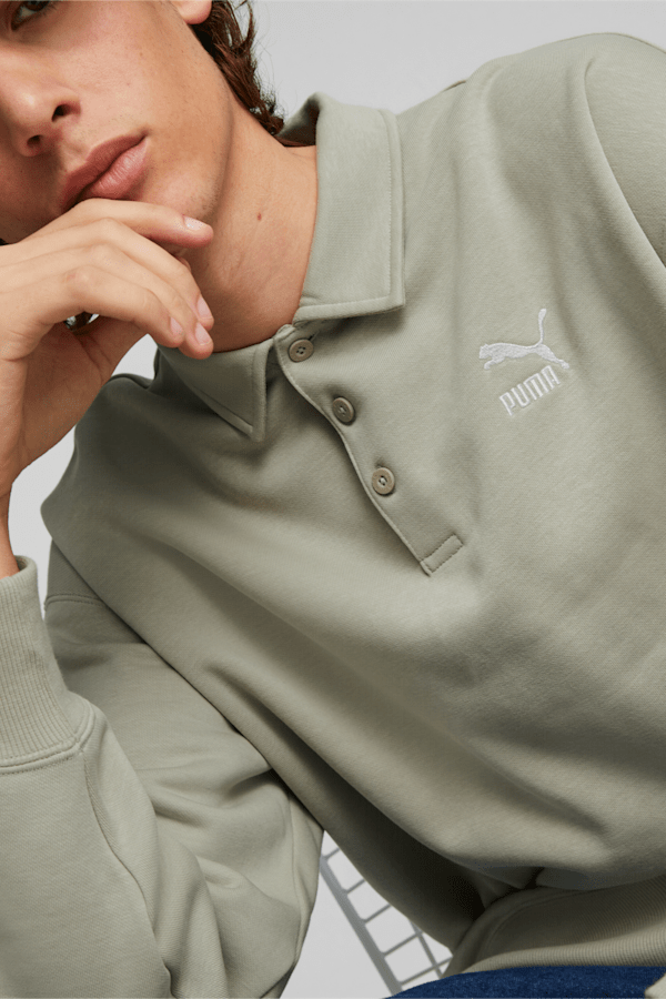 Classics Polo Sweatshirt Men, Pebble Gray, extralarge-GBR