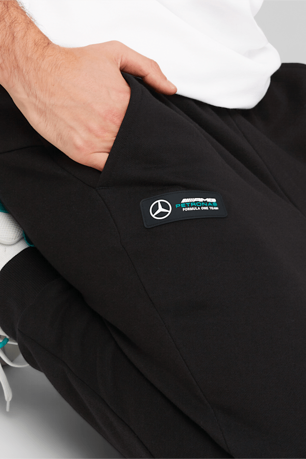 Mercedes-AMG Petronas Motorsport F1 Essentials Fleece Pants Men, Puma Black, extralarge