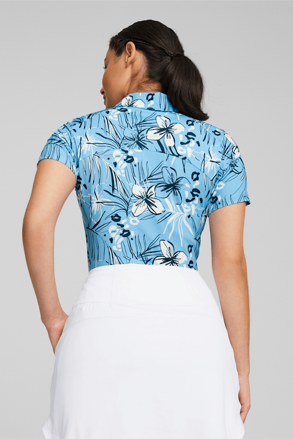 Mattr Artwork Golf Polo Shirt Women, Day Dream-Navy Blazer, extralarge
