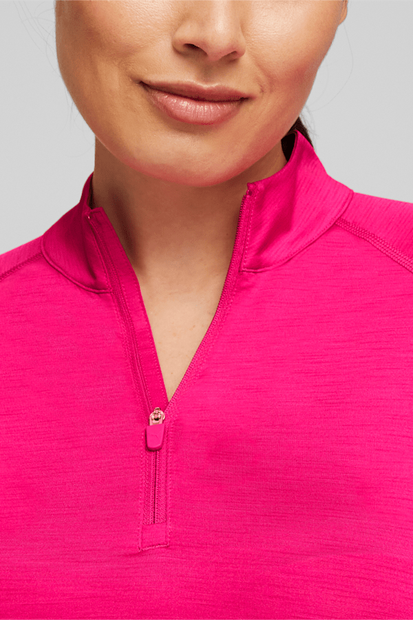 YouV Quarter-Zip Golf Pullover Women, Orchid Shadow Heather, extralarge-GBR