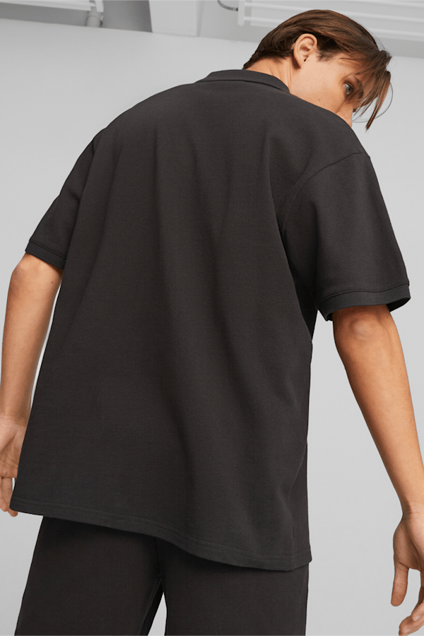 Classics Pique Shirt Men, PUMA Black, extralarge