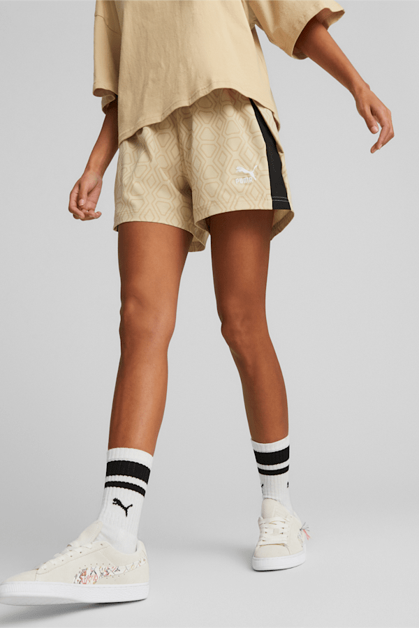 T7 Woven Shorts Women, Light Sand, extralarge-GBR