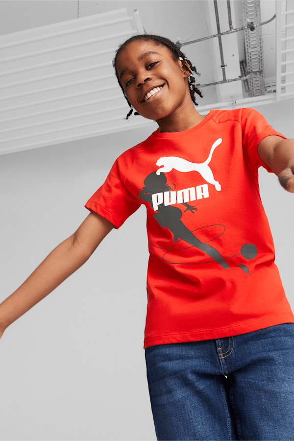 PUMA x MIRACULOUS Tee Youth, PUMA Red, extralarge