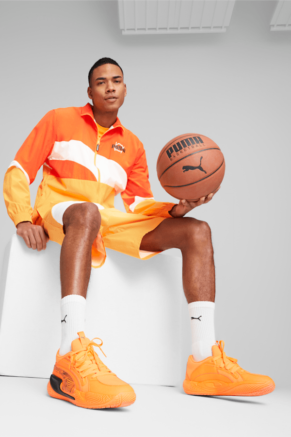 Clyde Basketball Jacket 2.0, Cayenne Pepper-Clementine, extralarge