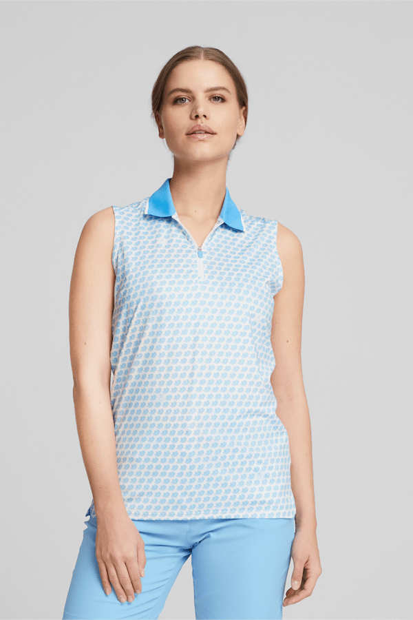 Mattr Love/H8 SL Golf Polo Shirt Women, Bright White-Day Dream-Navy Blazer, extralarge-GBR