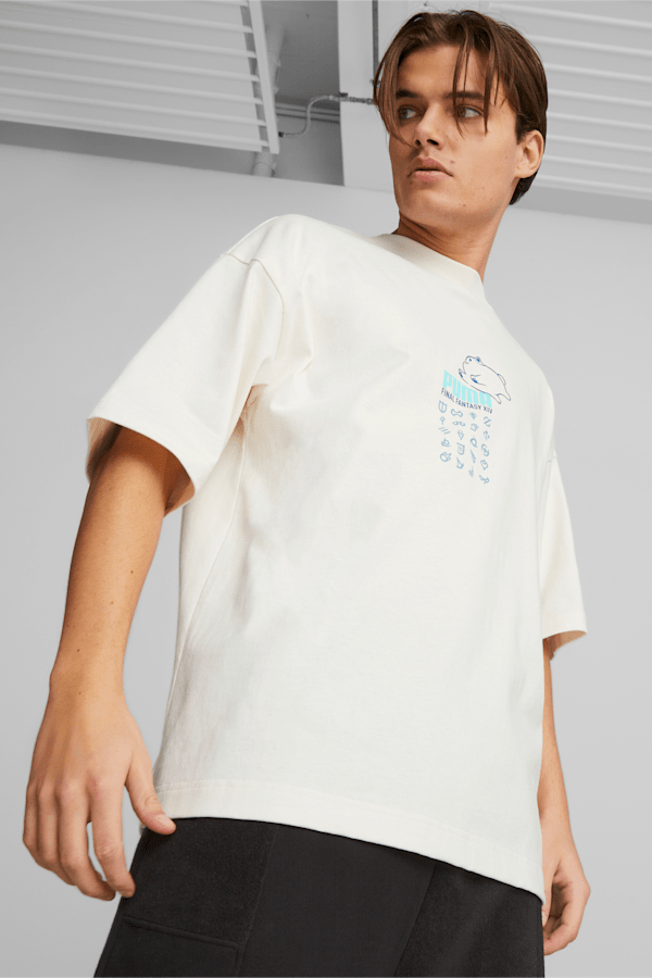 PUMA x FINAL FANTASY XIV Men's Gaming Tee, Whisper White, extralarge