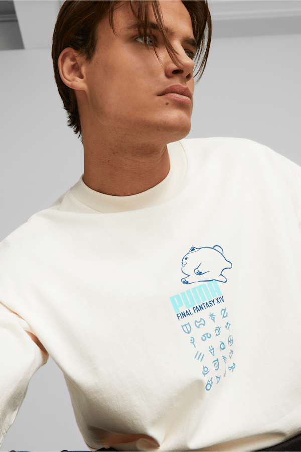 PUMA x FINAL FANTASY XIV Men's Gaming Tee, Whisper White, extralarge