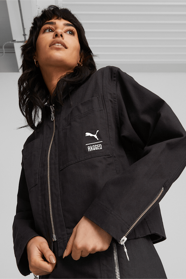 Veste en sergé PUMA x THE RAGGED PRIEST Femme, PUMA Black, extralarge