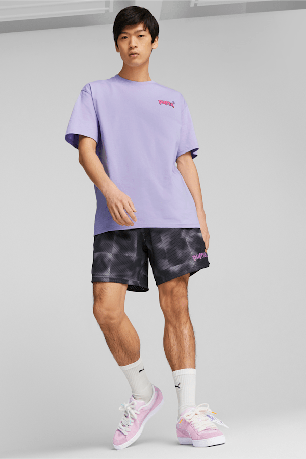 PUMA x 8ENJAMIN Graphic Tee Men, Vivid Violet, extralarge