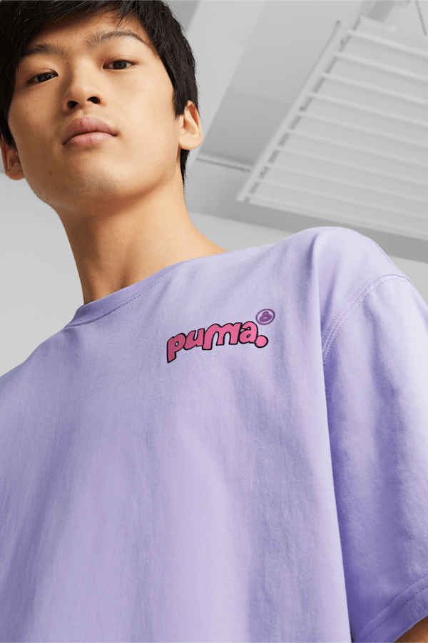 PUMA x 8ENJAMIN Graphic Tee Men, Vivid Violet, extralarge