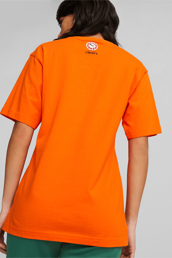 PUMA x LIBERTY Graphic Tee Women, Cayenne Pepper, extralarge-GBR