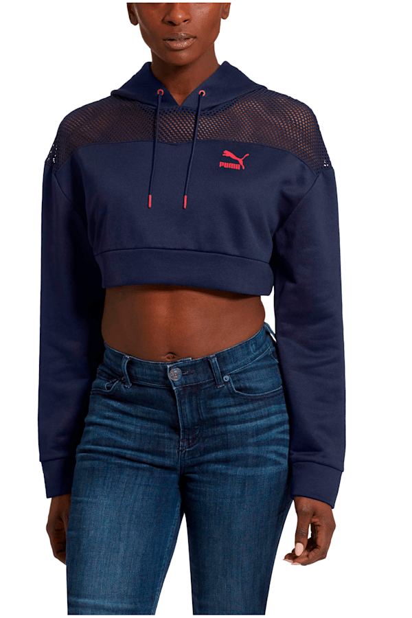 Puma crop top top hoodie