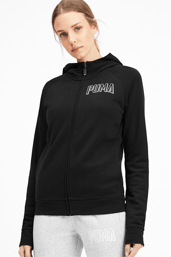 Puma black hot sale hoodie womens