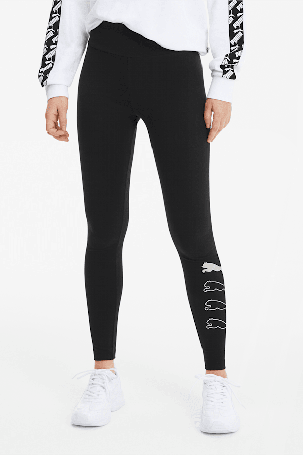 Puma leggings black and white on sale