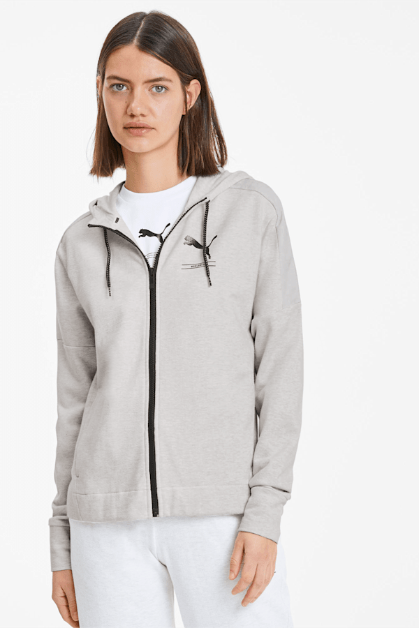 Puma zip hoodie sales women's
