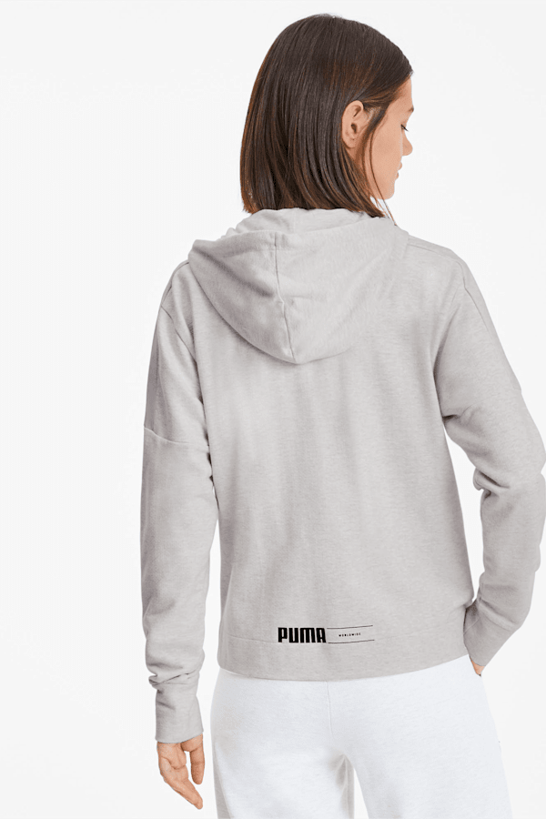 Grey puma hoodie deals womens