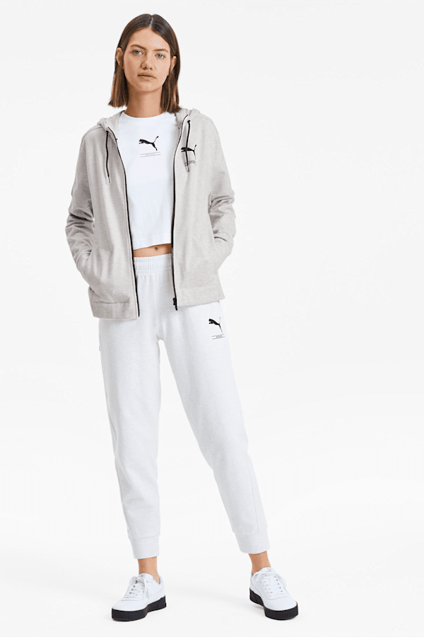White full zip hoodie women's store