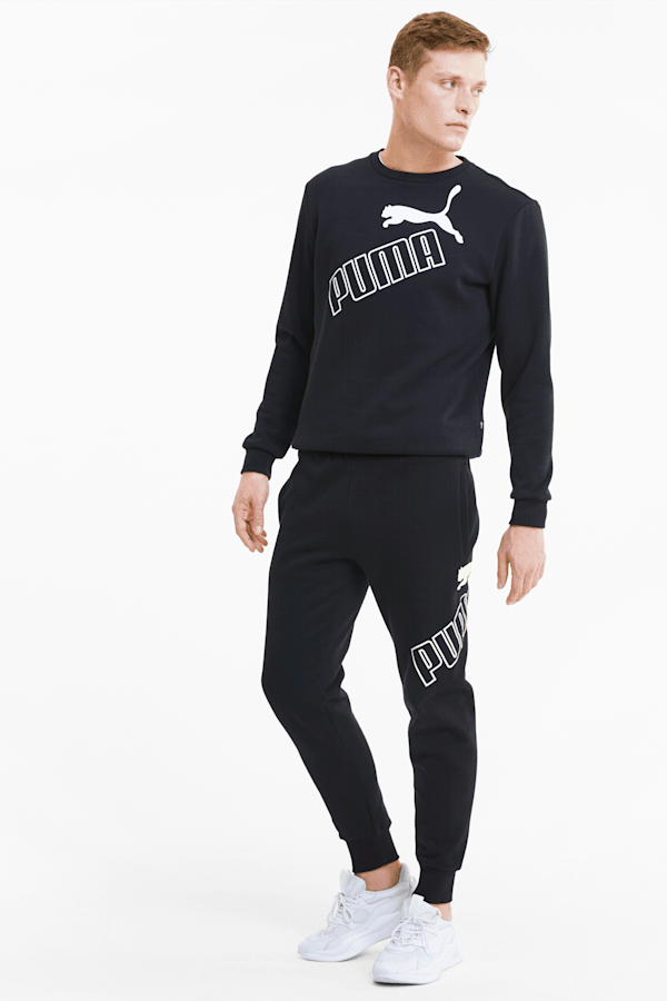 Puma big logo sweatpants deals