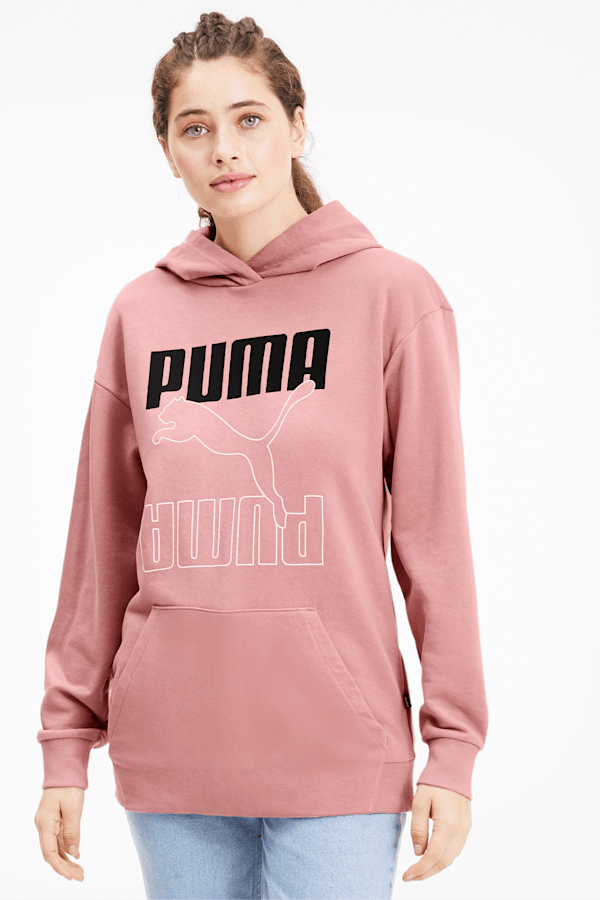 Rebel Women s Elongated Hoodie PUMA