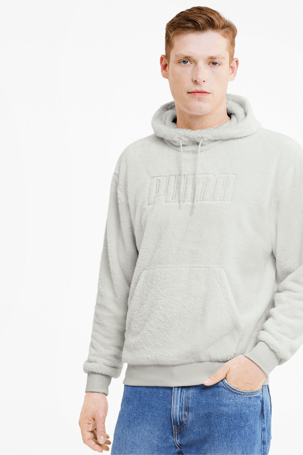 Mens puma cheap hoodie grey