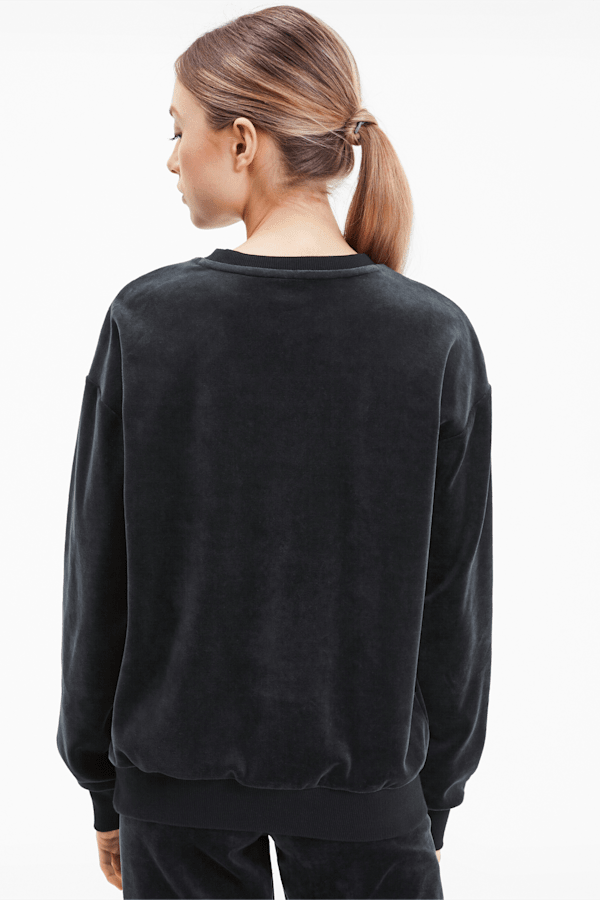 Velvet Crewneck Sweatshirt