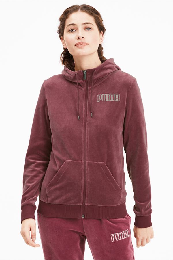 Puma velour jacket top