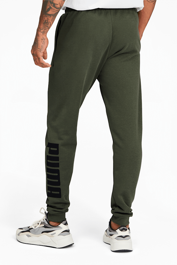 Men's Slim Fits Jogging Bottom Sweatpants Fleece Ribbed Cuffed