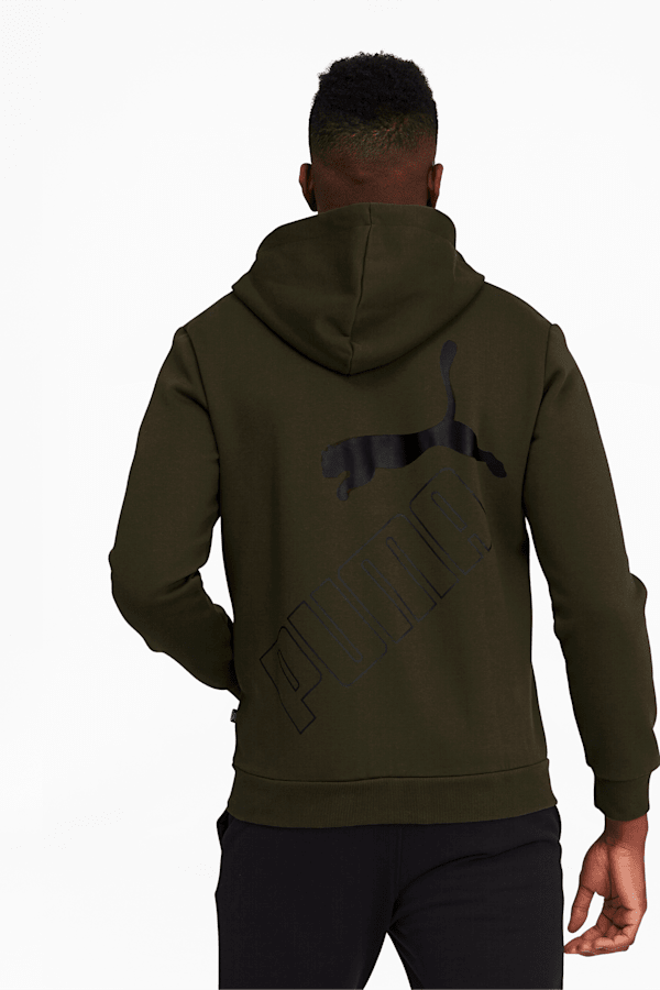 Big Logo Men s Full Zip Back Hoodie PUMA