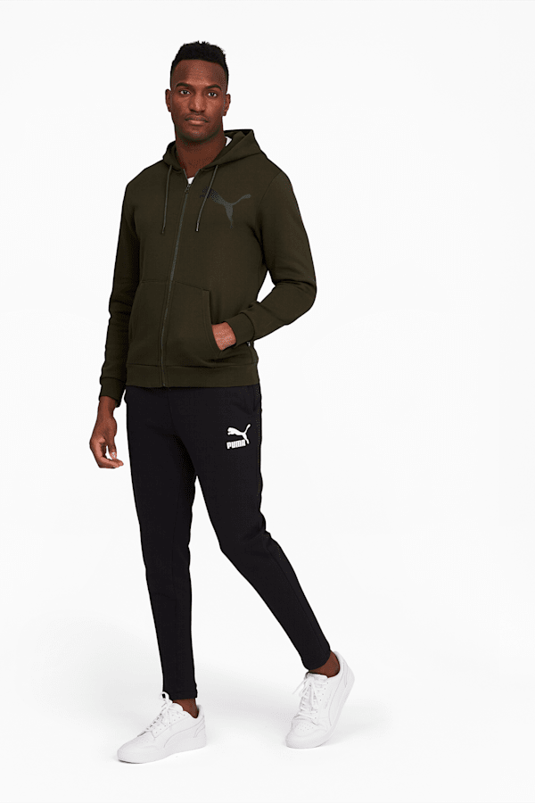 Big Logo Men s Full Zip Back Hoodie PUMA