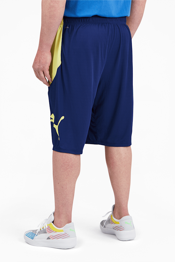 PUMA Cat Men's Training Shorts BT, Elektro Blue-Yellow Pear, extralarge