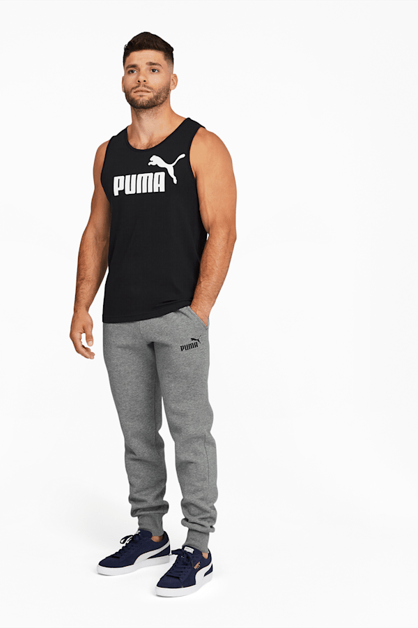 PUMA Men's Essentials Fleece Open Sweatpants