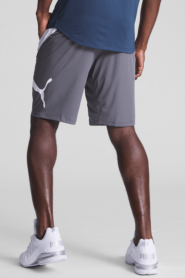 PUMA Cat Men's Training Shorts, CASTLEROCK-Puma White, extralarge