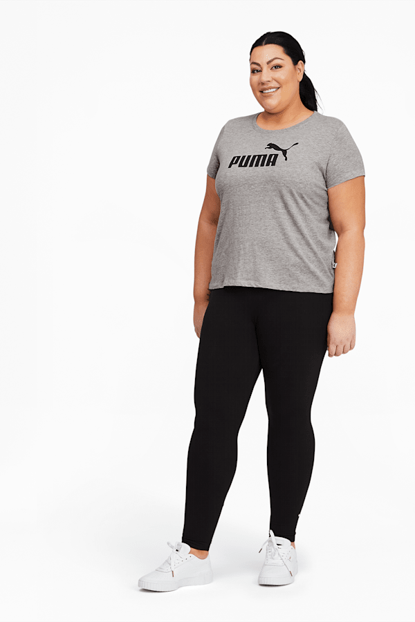 Essentials Women's Logo Tee PL, Light Gray Heather, extralarge