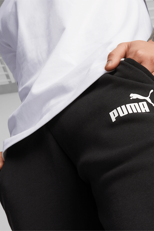 Essentials Logo Sweatpants Men, Puma Black, extralarge