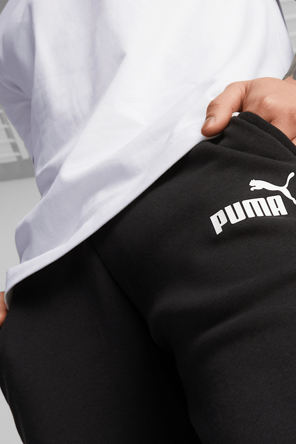 Puma solid men's black outlet track pants