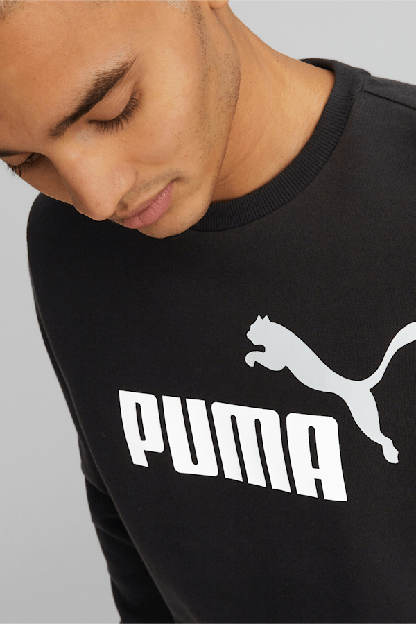 Pull à logo 2 tons Essentials+ Homme, PUMA Black-puma white, extralarge