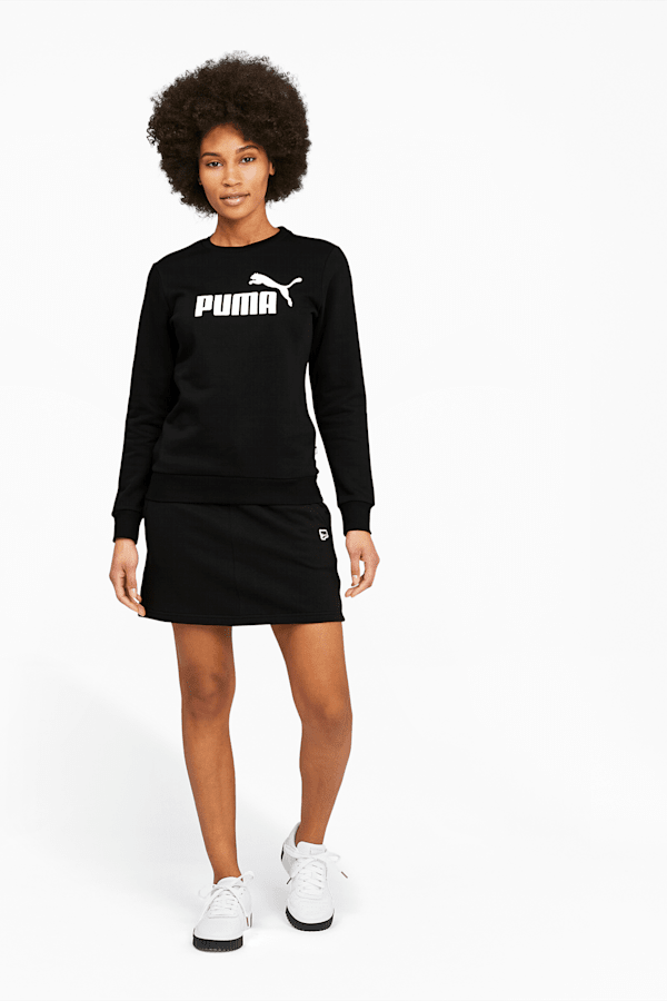 Puma Essentials logo bralette in black