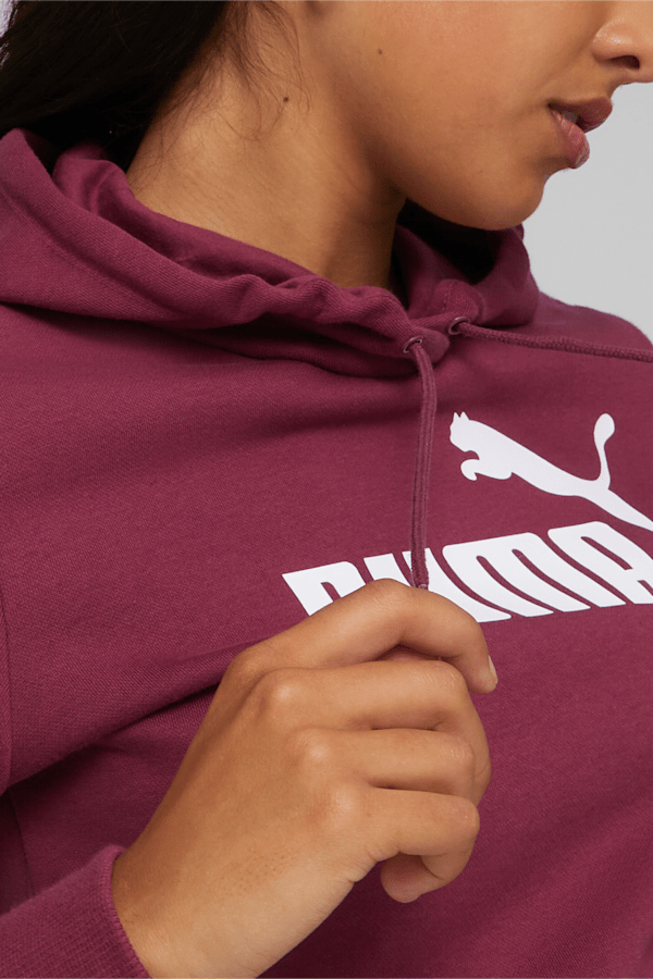 Burgundy puma hoodie sale