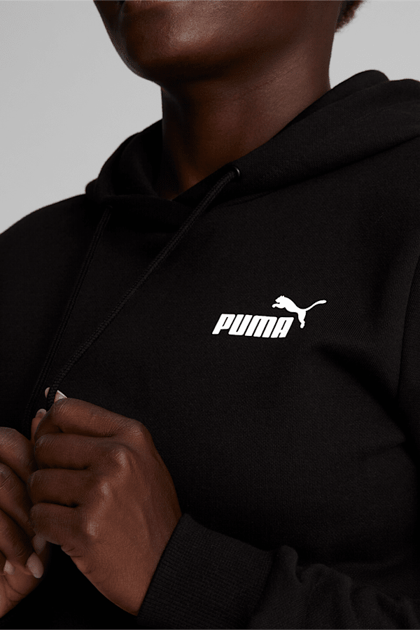 Essentials Small Logo Women's Hoodie, Puma Black, extralarge